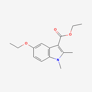 molecular formula C15H19NO3 B5802953 ethyl 5-ethoxy-1,2-dimethyl-1H-indole-3-carboxylate 
