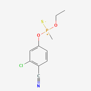 molecular formula C10H11ClNO2PS B580296 (3-Chloro-4-cyanophenoxy)-ethoxy-methyl-sulfidophosphanium CAS No. 17702-61-3