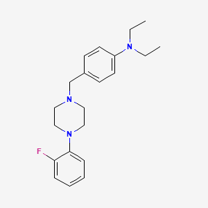 molecular formula C21H28FN3 B5802966 N,N-diethyl-4-{[4-(2-fluorophenyl)-1-piperazinyl]methyl}aniline 