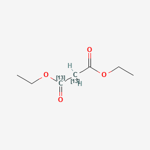 molecular formula C7H12O4 B580297 丙二酸二乙酯-1,2-13C2 CAS No. 53051-82-4