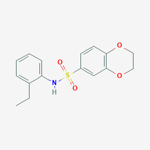 molecular formula C16H17NO4S B5802980 N-(2-ethylphenyl)-2,3-dihydro-1,4-benzodioxine-6-sulfonamide 
