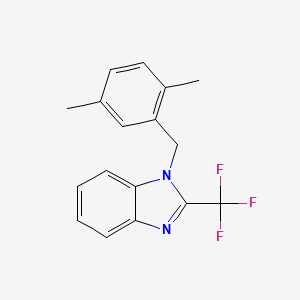 molecular formula C17H15F3N2 B5802988 1-(2,5-dimethylbenzyl)-2-(trifluoromethyl)-1H-benzimidazole 