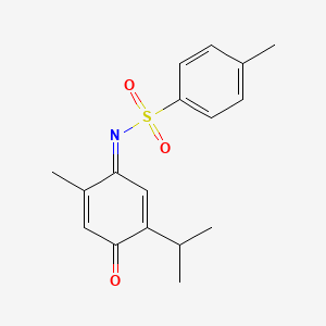molecular formula C17H19NO3S B5803002 N-(5-isopropyl-2-methyl-4-oxo-2,5-cyclohexadien-1-ylidene)-4-methylbenzenesulfonamide 