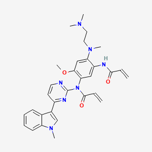 molecular formula C31H35N7O3 B580302 N-丙烯酰奥希替尼 CAS No. 1932710-29-6