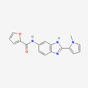 molecular formula C17H14N4O2 B5803045 N-[2-(1-methyl-1H-pyrrol-2-yl)-1H-benzimidazol-5-yl]-2-furamide 