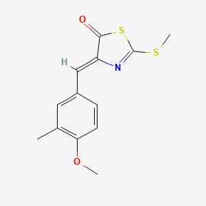 molecular formula C13H13NO2S2 B5803052 4-(4-methoxy-3-methylbenzylidene)-2-(methylthio)-1,3-thiazol-5(4H)-one 
