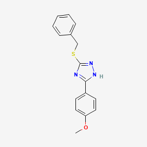 molecular formula C16H15N3OS B5803085 3-(benzylthio)-5-(4-methoxyphenyl)-4H-1,2,4-triazole 