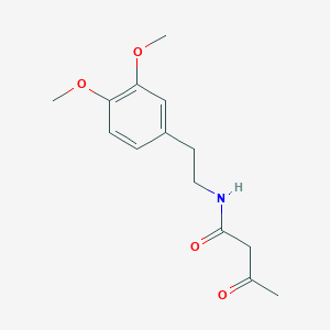 molecular formula C14H19NO4 B5803092 N-[2-(3,4-dimethoxyphenyl)ethyl]-3-oxobutanamide 