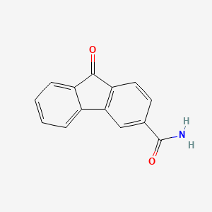 molecular formula C14H9NO2 B5803107 9-oxo-9H-fluorene-3-carboxamide 