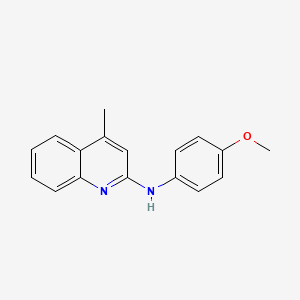 molecular formula C17H16N2O B5803118 N-(4-methoxyphenyl)-4-methyl-2-quinolinamine CAS No. 67837-41-6