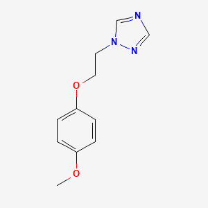 molecular formula C11H13N3O2 B5803126 1-[2-(4-methoxyphenoxy)ethyl]-1H-1,2,4-triazole 