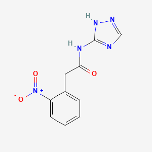 2-(2-nitrophenyl)-N-4H-1,2,4-triazol-3-ylacetamide