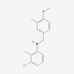 (3-chloro-2-methylphenyl)(4-methoxy-3-methylbenzyl)amine