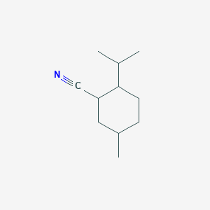 molecular formula C11H19N B580317 5-Methyl-2-(propan-2-yl)cyclohexane-1-carbonitrile CAS No. 1217664-77-1