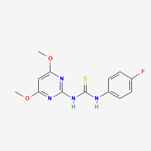 molecular formula C13H13FN4O2S B5803177 1-(4,6-Dimethoxypyrimidin-2-yl)-3-(4-fluorophenyl)thiourea 