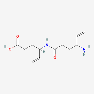 molecular formula C12H20N2O3 B580323 4-((4-氨基己-5-烯酰)氨基)己-5-烯酸 CAS No. 794466-81-2