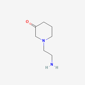 molecular formula C7H14N2O B580324 1-(2-Aminoethyl)piperidin-3-one CAS No. 1207175-80-1