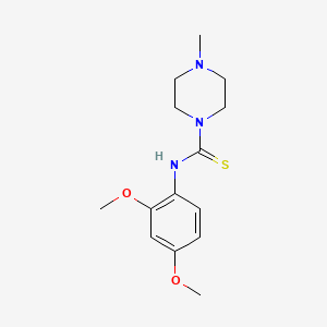 molecular formula C14H21N3O2S B5803242 N-(2,4-dimethoxyphenyl)-4-methyl-1-piperazinecarbothioamide 