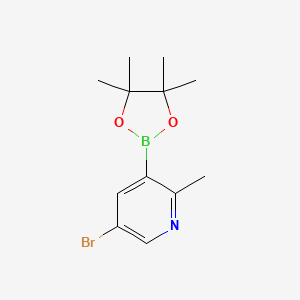 5-Bromo-2-methyl-3-(4,4,5,5-tetramethyl-1,3,2-dioxaborolan-2-yl)pyridine