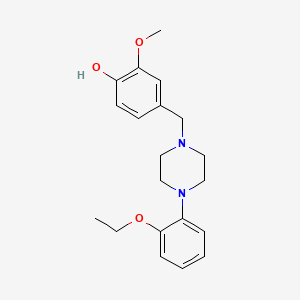 molecular formula C20H26N2O3 B5803259 4-{[4-(2-ethoxyphenyl)-1-piperazinyl]methyl}-2-methoxyphenol 