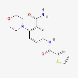 N-[3-(aminocarbonyl)-4-(4-morpholinyl)phenyl]-2-thiophenecarboxamide