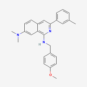 N1-(4-methoxybenzyl)-N7,N7-dimethyl-3-m-tolylisoquinoline-1,7-diamine