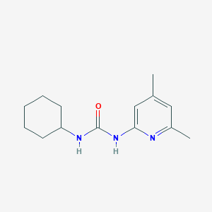molecular formula C14H21N3O B5803331 N-cyclohexyl-N'-(4,6-dimethyl-2-pyridinyl)urea 