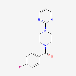 molecular formula C15H15FN4O B5803339 2-[4-(4-fluorobenzoyl)-1-piperazinyl]pyrimidine 