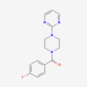 molecular formula C15H15FN4O B5803339 (4-FLUOROPHENYL)[4-(2-PYRIMIDINYL)PIPERAZINO]METHANONE 