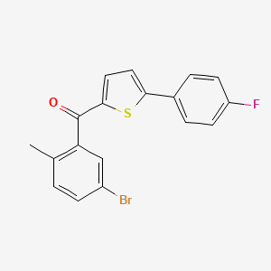 (5-Bromo-2-methylphenyl)(5-(4-fluorophenyl)thiophen-2-yl)methanone