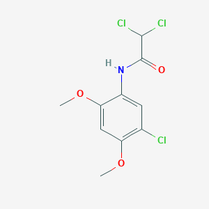 molecular formula C10H10Cl3NO3 B5803351 2,2-dichloro-N-(5-chloro-2,4-dimethoxyphenyl)acetamide 