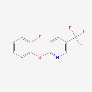 molecular formula C12H7F4NO B5803378 2-(2-fluorophenoxy)-5-(trifluoromethyl)pyridine 