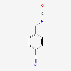 molecular formula C9H6N2O B580338 4-(异氰酸甲酯)苯甲腈 CAS No. 1205556-81-5