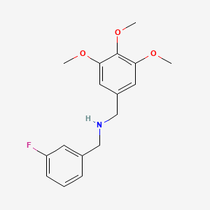 molecular formula C17H20FNO3 B5803395 (3-fluorobenzyl)(3,4,5-trimethoxybenzyl)amine 