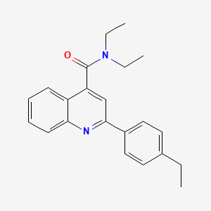 molecular formula C22H24N2O B5803405 N,N-diethyl-2-(4-ethylphenyl)-4-quinolinecarboxamide 