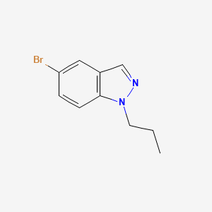 molecular formula C10H11BrN2 B580342 5-Bromo-1-propyl-1H-indazole CAS No. 1280786-76-6