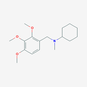 molecular formula C17H27NO3 B5803436 N-methyl-N-(2,3,4-trimethoxybenzyl)cyclohexanamine 