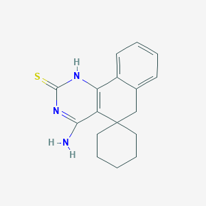 molecular formula C17H19N3S B5803446 4-amino-1H-spiro[benzo[h]quinazoline-5,1'-cyclohexane]-2(6H)-thione 