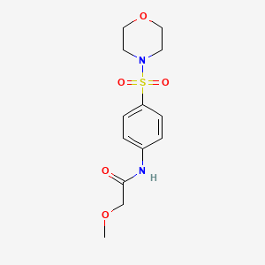 molecular formula C13H18N2O5S B5803452 2-methoxy-N-[4-(4-morpholinylsulfonyl)phenyl]acetamide 