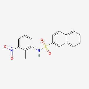 molecular formula C17H14N2O4S B5803466 N-(2-methyl-3-nitrophenyl)-2-naphthalenesulfonamide 