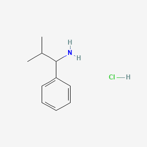 molecular formula C10H16ClN B580347 2-甲基-1-苯基丙烷-1-胺盐酸盐 CAS No. 24290-47-9