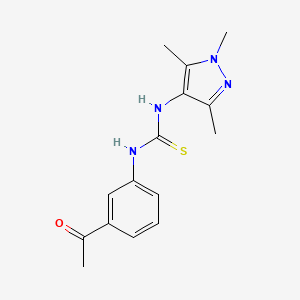N-(3-acetylphenyl)-N'-(1,3,5-trimethyl-1H-pyrazol-4-yl)thiourea