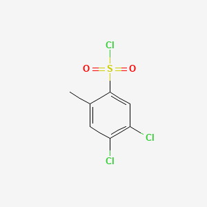 B580349 4,5-Dichloro-2-methylbenzenesulfonyl chloride CAS No. 1215295-88-7