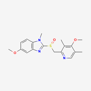 molecular formula C36H42N6O6S2 B580350 N-甲基奥美拉唑 CAS No. 89352-76-1