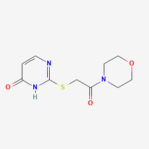 molecular formula C10H13N3O3S B5803507 2-{[2-(4-morpholinyl)-2-oxoethyl]thio}-4-pyrimidinol 