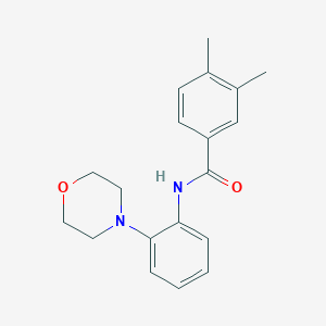 molecular formula C19H22N2O2 B5803518 3,4-dimethyl-N-[2-(4-morpholinyl)phenyl]benzamide 