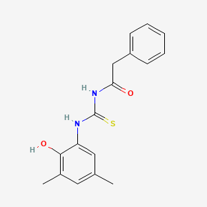 molecular formula C17H18N2O2S B5803520 N-{[(2-hydroxy-3,5-dimethylphenyl)amino]carbonothioyl}-2-phenylacetamide 