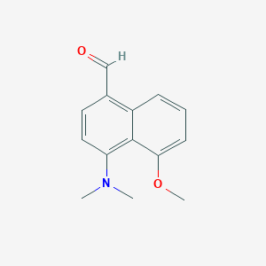molecular formula C14H15NO2 B5803521 4-(dimethylamino)-5-methoxy-1-naphthaldehyde 