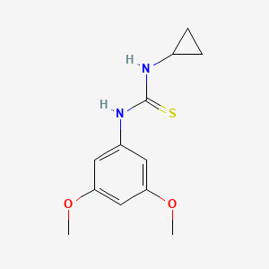 molecular formula C12H16N2O2S B5803527 N-cyclopropyl-N'-(3,5-dimethoxyphenyl)thiourea 