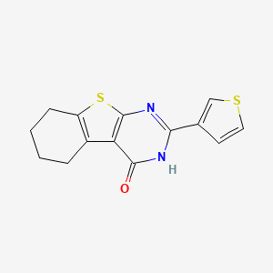 molecular formula C14H12N2OS2 B5803559 2-(3-thienyl)-5,6,7,8-tetrahydro[1]benzothieno[2,3-d]pyrimidin-4(3H)-one 